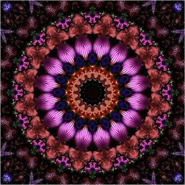 Mandala Purple Diamond Painting Kit - DIY